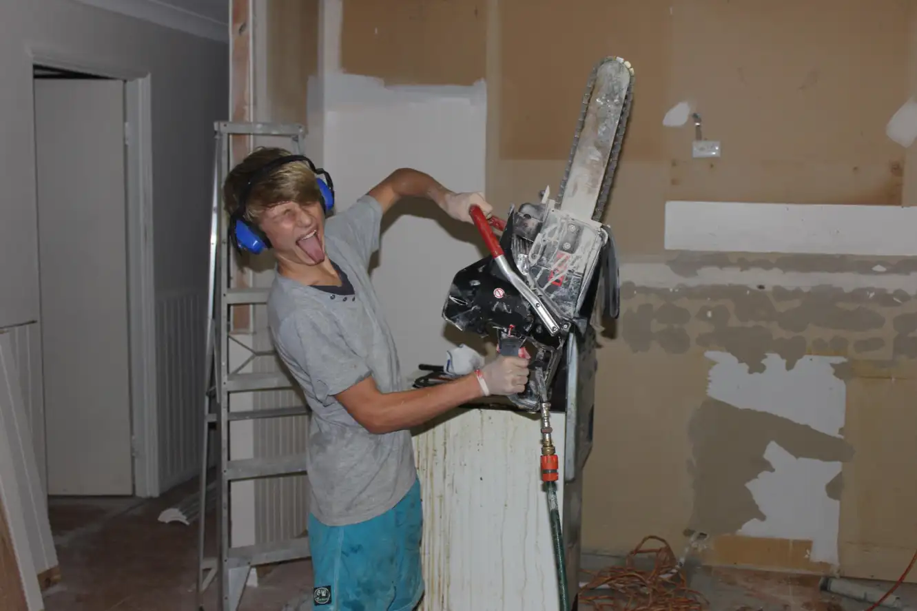 Jesse longden concrete chainsaw